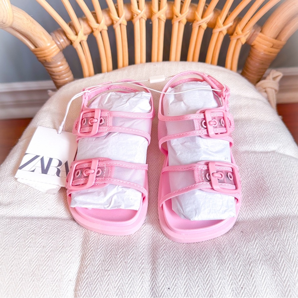 Zara BabyGirl Mesh Buckle Sandals